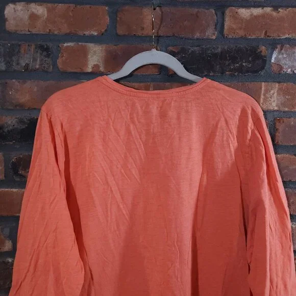 Old Navy Graphic Slub Knit 3/4 Sleeve Pocket Tee Embroidered Toucan Women's XXL - Picture 6 of 8